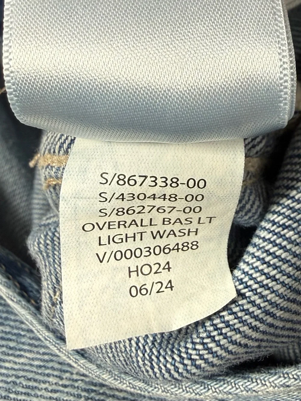 GAP Girls Light Wash Denim Overalls Size L (10) Classic Wide Leg Bib Utility